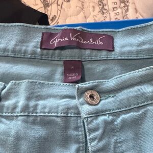 Gloria Vanderbilt Women's Teal Jeans
